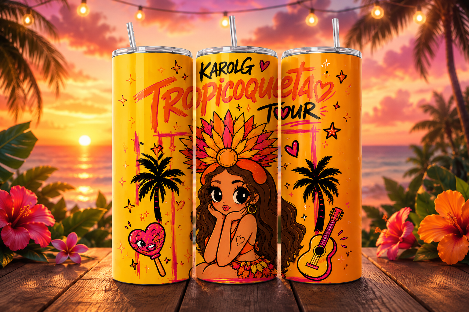 🌴✨ Tropicoqueta Inspired 20oz Tumbler ✨🌴
