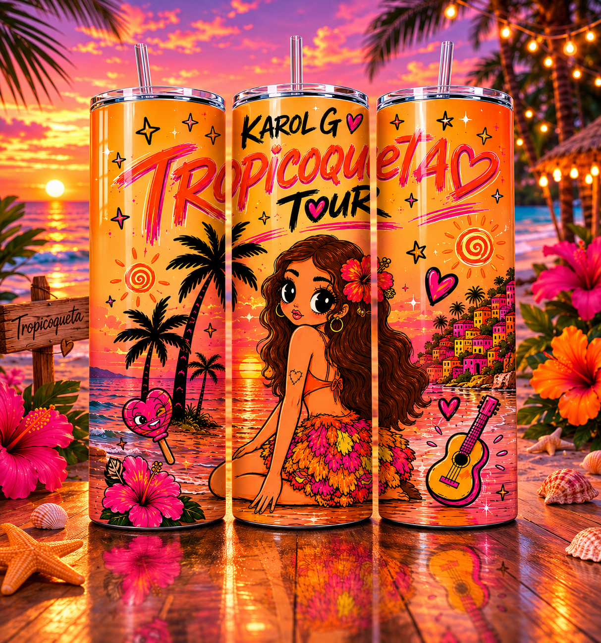 🌴✨ Tropicoqueta Inspired 20oz Tumbler ✨🌴