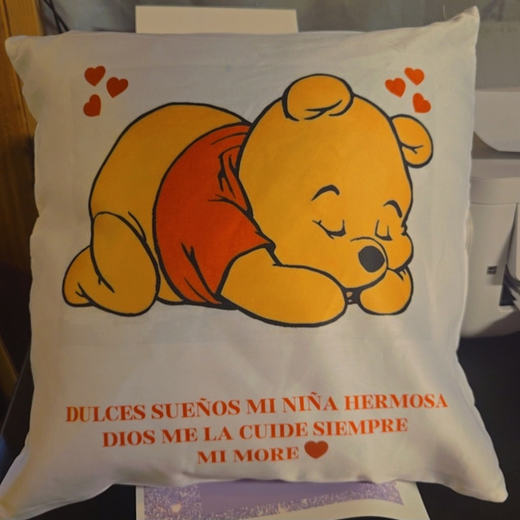 Personalized Winnie the Pooh Pillow – Sweet Dreams Edition